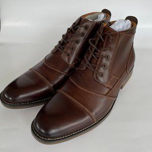 New Kunsto  Genuine Leather Oxford Boots Men's Size 13